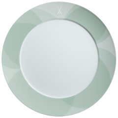 Starter- and Dessert Plate, Shape "No 41", "Paradise Birds Jade", Ø 22 cm