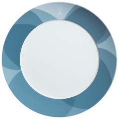 Starter- and Dessert Plate, Shape "No 41", "Paradise Birds Sky", Ø 22 cm