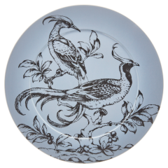 Charger Plate, Shape "No 41", "Paradise Birds Sky", Ø 33 cm