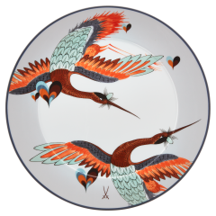 Dinner Plate, Shape "No 41", "MEISSEN Collage", "Love Birds", Ø 29 cm