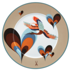 Bread- and Butter Plate, Shape "No 41", "MEISSEN Collage", "Love Birds", Ø 17 cm
