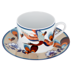 Cappuccino cup & saucer, "MEISSEN Collage", "Love Birds", V 0,25 l