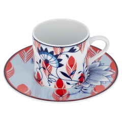 Espresso cup, "Meissen Collage","Bloomy Feathers", V 0,05 l