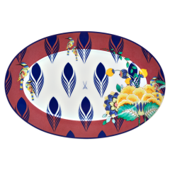 Platter, oval, Shape "No 41", "MEISSEN Collage", "Mystic Garden", L 30 cm