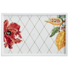 Platter, Shape "MEISSEN® Cosmopolitan", "Sweet Exotics", 28 x 18,5 cm