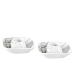 Egg cup set, Shape "nova", Passion flower