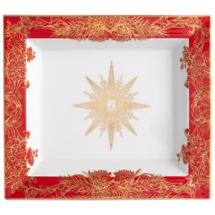 Vide-Poche, large, "Meissen Christmas Star", red, 21 x 18,5 cm