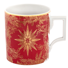 Mug, Shape "Berlin", "Meissen Christmas Star", red, V 0,25 l