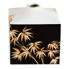 Vase, Shape "MEISSEN® Cosmopolitan", "Golden Bamboo", H 13 cm