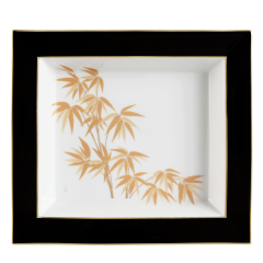 Vide-Poche, large, "Golden Bamboo", 21 x 18,5 cm