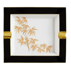 Ashtray, "Golden Bamboo", 21 x 18,5 cm