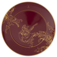 Starter- and Dessert Plate, Shape "No 41", "Mystic Maison", bordeaux, Ø 22 cm