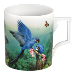 Mug, Shape "Berlin", "The MEISSEN Amazon Collection", Hyacinth macaw, V 0,25 l