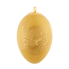 Easter egg, "Golden Onion Style", yellow, H 4,5 cm