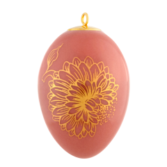 Easter egg, "Golden Onion Style", red, H 4,5 cm