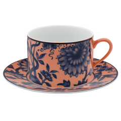 Cappuccino cup & saucer, "The Original", red, V 0,25 l