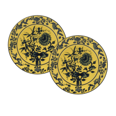 Starter & Dessert Plate set, 2-pcs, Shape "No 41", "The Original", yellow