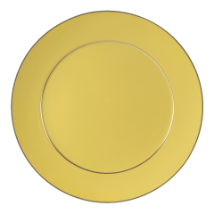 Dinner Plate, Shape "No 41", "The Original", plain, yellow, gold, Ø 29 cm