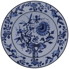 Starter- and Dessert Plate, Shape "No 41", "The Original", blue, Ø 22 cm