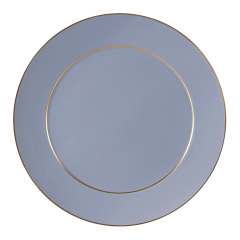 Charger Plate, Shape "No 41", "Urban Colors", blue, gold, Ø 33 cm