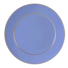 Starter- and Dessert Plate, Shape "No 41", "Urban Colors", dark blue, gold, Ø 22 cm