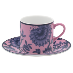 Espresso cup & saucer, "The Original", pink, V 0,05 l