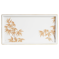 Sushi platter, Shape "MEISSEN® Cosmopolitan", "Golden Bamboo", L 27 cm