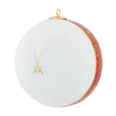 Ball, embossed stars, "MEISSEN Christmas Original", Ø 7 cm