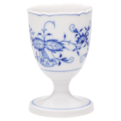 Egg Cup, Shape "New Cutout", Blue Onion, white rim, H 7 cm
