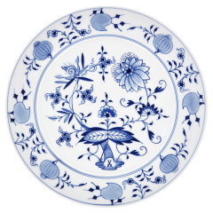 Dinner Plate, Shape "No 41", Blue Onion, white rim, Ø 29 cm
