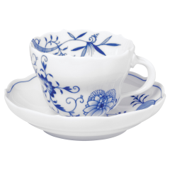 Espressotasse, Shape "New Cutout", Blue Onion "Style" cobalt blue, white rim, V 0,1 l