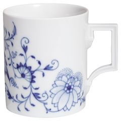 Mug, Shape "Berlin", Blue Onion "Style" cobalt blue, white rim, V 0,25 l