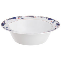 Bowl, large, Shape "No 41", Noble Blue, rim of onion elements, Ø 27,5 cm