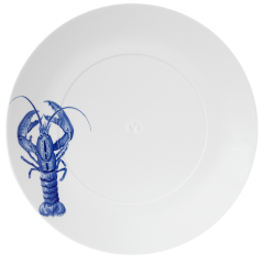 Dinner Plate, large, Shape "MEISSEN® Cosmopolitan", "Blue Treasures", Lobster, Ø 30 cm