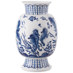 "Seahorses" vase, H 35,5 cm