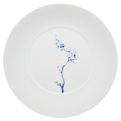 Starter- and Dessert Plate, Shape "MEISSEN® Cosmopolitan", "Blue Orchid", cobalt blue, Ø 22,5 cm