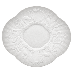 Gourmet Plate, Shape "Swan Service", bisque white, L 30 cm