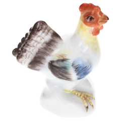 Bird, Coloured, without gold, H 3,5 cm