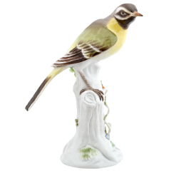 Bird, Coloured, without gold, H 16 cm