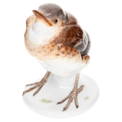 Bird, Coloured, without gold, H 11 cm