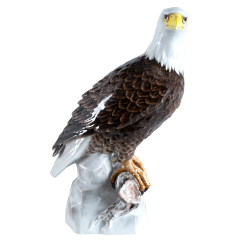 Bird, Coloured, without gold, H 32 cm