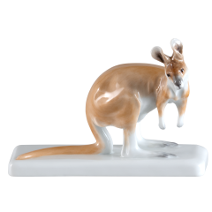 Kangaroo, Coloured, without gold, H 10 cm