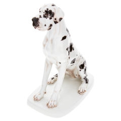 Dog Great Dane, Coloured, without gold, H 25 cm
