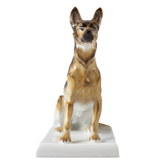 Dog Alsatian, Coloured, without gold