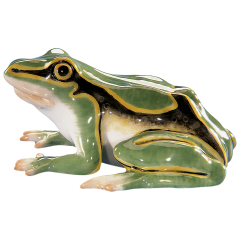 Frog, Coloured, without gold, 6,5 cm