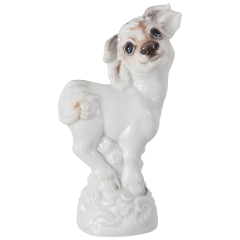 Chinese Annual Animal Cow, Coloured, without gold, H 13 cm