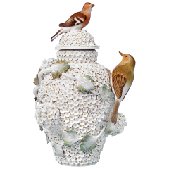 Vase with Snowballblossoms, H 29 cm