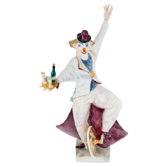 Circus Cyclist, Coloured with gold