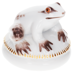 Frog Chess Set Pawn, Coloured with gold