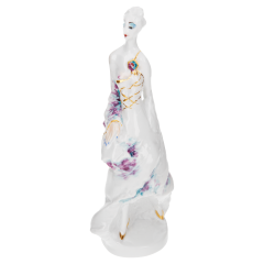 model, Coloured with gold, H 17,5 cm